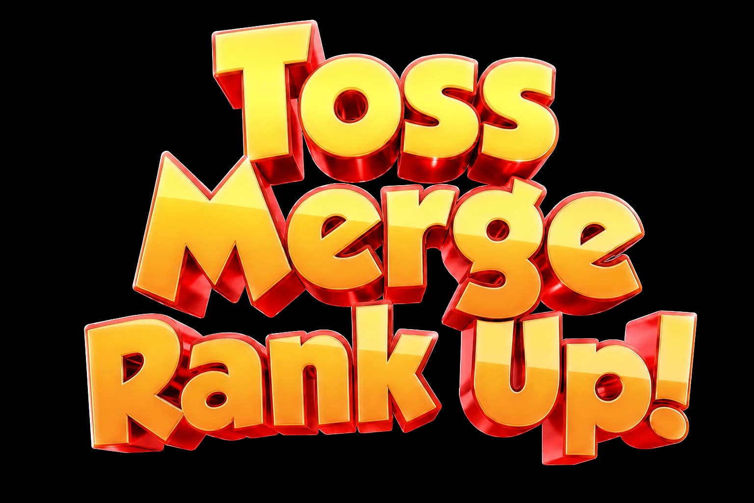 MerjUp Toss Merge Rank logo art